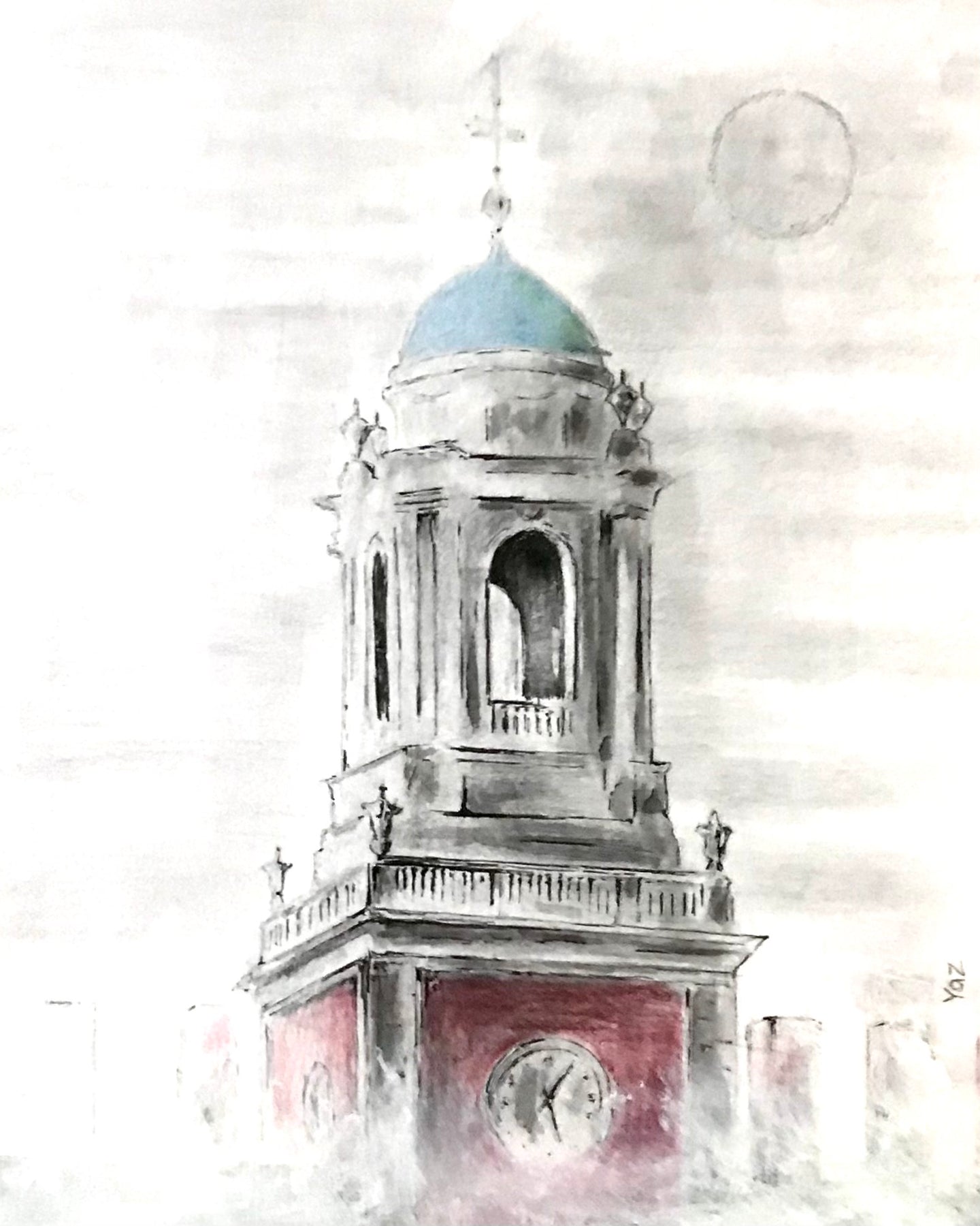 Jasmin Yaz Mehovic, Eliot Clock Tower on Memorial Drive, Cambridge
